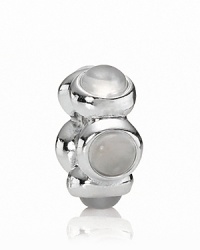 A ring-shaped charm of moonstone cabochons adds pearlescent polish to your PANDORA bracelet. A ring-shaped charm of moonstone cabochons adds pearlescent polish to your PANDORA bracelet.