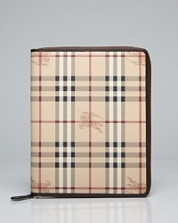 Introduce fashion hound favorite Burberry into your tech portfolio with this iPad case in the brand's signature check. Introduce fashion hound favorite Burberry into your tech portfolio with this iPad case in the brand's signature check.