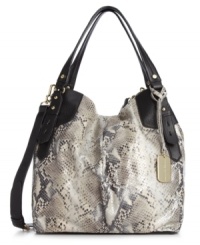 Spice up your look with a daring snakeskin embossed tote from Vince Camuto. Luxe leather trim and glam gold-tone hardware add perfectly polished touches. Spice up your look with a daring snakeskin embossed tote from Vince Camuto. Luxe leather trim and glam gold-tone hardware add perfectly polished touches.