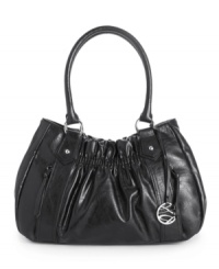 Bring your look to life with this show-stopping satchel by Style&co. Featuring a rouched center, dome studs and two side zippers, this style is sure to turn heads wherever you go. Bring your look to life with this show-stopping satchel by Style&co. Featuring a rouched center, dome studs and two side zippers, this style is sure to turn heads wherever you go.
