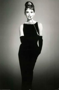(24x36) Audrey Hepburn Little Black Dress Movie Poster Print (24x36) Audrey Hepburn Little Black Dress Movie Poster Print