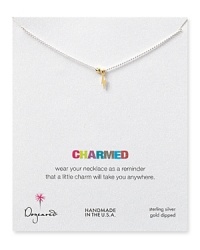 Make a tiny talisman your accessory signature with Dogeared's little bolt pendant necklace. Make a tiny talisman your accessory signature with Dogeared's little bolt pendant necklace.