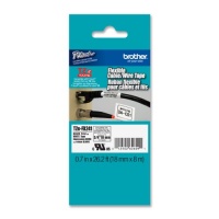 Brother Laminated Flexible ID Black on White 3/4 Inch Tape - Retail Packaging (TZeFX241) - Retail Packaging Brother Laminated Flexible ID Black on White 3/4 Inch Tape - Retail Packaging (TZeFX241) - Retail Packaging