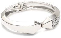 Kenneth Cole New York Modern Edge Pave Hinged Bangle Bracelet Kenneth Cole New York Modern Edge Pave Hinged Bangle Bracelet