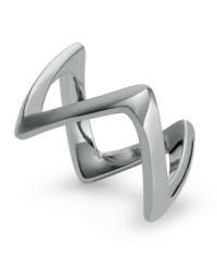 A solo standout, but lovely layered, Studio Silver's zigzag-shaped chevron ring is crafted in sterling silver. Size 7 and 8. A solo standout, but lovely layered, Studio Silver's zigzag-shaped chevron ring is crafted in sterling silver. Size 7 and 8.