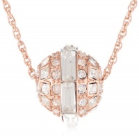 Betsey Johnson Iconic Baguette Crystal Ball Pendant Necklace, 19