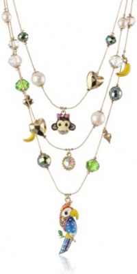 Betsey Johnson A Day at the Zoo Parrot Illusion Necklace, 19 Betsey Johnson A Day at the Zoo Parrot Illusion Necklace, 19