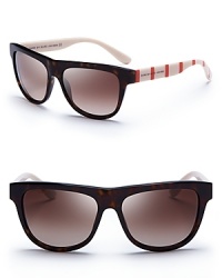 Of-the-moment colors combine in these chic wayfarer shades from MARC BY MARC JACOBS. Of-the-moment colors combine in these chic wayfarer shades from MARC BY MARC JACOBS.