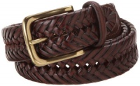 Tommy Hilfiger Mens Braided Belt, Tan, 36