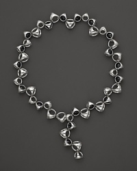 This bold sterling silver necklace, gleaming with black onyx, is a brilliant showcase for Di MODOLO's iconic Triadra design. This bold sterling silver necklace, gleaming with black onyx, is a brilliant showcase for Di MODOLO's iconic Triadra design.