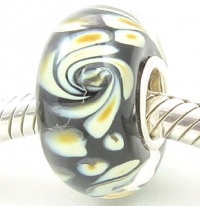 Beads Hunter Jewelry Gorgeous Starry Night Yellow Feathers Murano Glass Bead Charm Fits Pandora Bracelet Beads Hunter Jewelry Gorgeous Starry Night Yellow Feathers Murano Glass Bead Charm Fits Pandora Bracelet