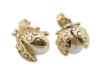 Crazy Sale!!!Vintage Pearl Ladybug Stud Earrings Crazy Sale!!!Vintage Pearl Ladybug Stud Earrings