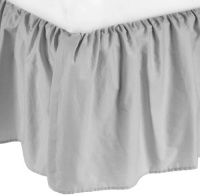 American Baby Company 100% Cotton Percale Crib Skirt, Gray, Ruffle American Baby Company 100% Cotton Percale Crib Skirt, Gray, Ruffle