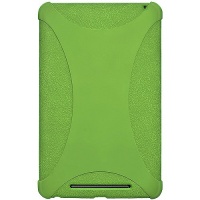 Amzer AMZ94386 Silicone Jelly Soft Skin Fit Case Cover for Asus Nexus 7, Google Nexus 7 - 1 Pack - Retail Packaging - Green