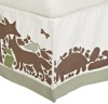 DwellStudio Patterned Canvas Crib Skrit, Woodland Tumble