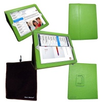 Bear Motion (TM) 100% Genuine Leather Case for iPad2 / iPad 3 / iPad 4 with built-in Stand - Support auto sleep/awake function (Green) Bear Motion (TM) 100% Genuine Leather Case for iPad2 / iPad 3 / iPad 4 with built-in Stand - Support auto sleep/awake function (Green)