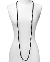 Exude an effortless style with Carolee's faceted beaded rope necklace. Whether worn long or coiled, this simple strand gives day-to-day staples a hit of fuss-free sparkle. Exude an effortless style with Carolee's faceted beaded rope necklace. Whether worn long or coiled, this simple strand gives day-to-day staples a hit of fuss-free sparkle.