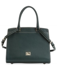 At last, a to-die-for design that's as perfect for play dates as it is for office parties. Luxe leather is bedecked in an array of chic details, such as gleaming hardware and exquisite stitching, for a look that's undecidedly divine. At last, a to-die-for design that's as perfect for play dates as it is for office parties. Luxe leather is bedecked in an array of chic details, such as gleaming hardware and exquisite stitching, for a look that's undecidedly divine.