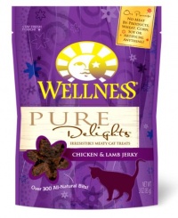 Wellness Treats for Cats, Pure Delights Chicken and Lamb Recipe, 3-Ounce Pouch Wellness Treats for Cats, Pure Delights Chicken and Lamb Recipe, 3-Ounce Pouch
