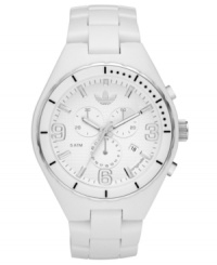 Pair this sport watch from adidas with a fresh pair of sneakers for your go-to seasonal look. Pair this sport watch from adidas with a fresh pair of sneakers for your go-to seasonal look.