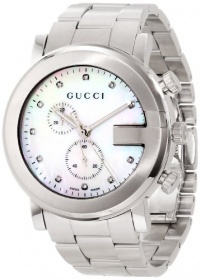 Gucci Unisex YA101351 G-Chrono Mother-Of-Pearl Diamonds Markers Dial Watch Gucci Unisex YA101351 G-Chrono Mother-Of-Pearl Diamonds Markers Dial Watch