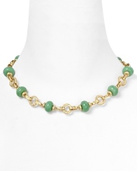 A slight statement piece in 14-karat gold plate. We love this beaded necklace from Lauren Ralph Lauren tossed over a plain white tee or under a preppy collar. A slight statement piece in 14-karat gold plate. We love this beaded necklace from Lauren Ralph Lauren tossed over a plain white tee or under a preppy collar.