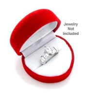 King Ice Red Heart Shaped Velvet Ring Jewelry Gift Box King Ice Red Heart Shaped Velvet Ring Jewelry Gift Box