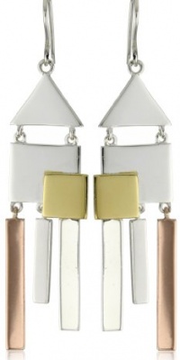 Elizabeth and James Architecture Silver Tri-Color Chandelier Earrings Elizabeth and James Architecture Silver Tri-Color Chandelier Earrings