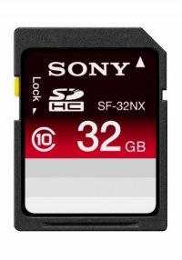 Sony Media SF32NX/TQ 32GB SDHC Class 10 Memory Card Sony Media SF32NX/TQ 32GB SDHC Class 10 Memory Card