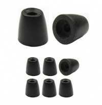 Black - Squish Fit Foam Earphone Cushions by Earphones Plus - Fits Most Earbud Style Earphones (see fit details below)-3 Pairs Black - Squish Fit Foam Earphone Cushions by Earphones Plus - Fits Most Earbud Style Earphones (see fit details below)-3 Pairs