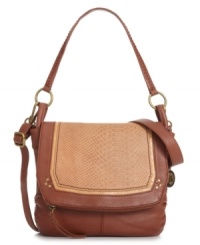 For the girl on-the-go, this silhouette from The Sak will get you there in style. Croc-embossed leather adorns the front flap and is punctuated with antique brass-tone hardware for a luxe, laid-back look. Sturdy crossbody strap keeps hands free for holding that steaming cup of coffee and morning paper. For the girl on-the-go, this silhouette from The Sak will get you there in style. Croc-embossed leather adorns the front flap and is punctuated with antique brass-tone hardware for a luxe, laid-back look. Sturdy crossbody strap keeps hands free for holding that steaming cup of coffee and morning paper.