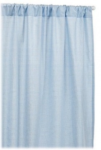 Tadpoles Classics Set of 2 Gingham Rod Pocket Curtain Panels, Blue Tadpoles Classics Set of 2 Gingham Rod Pocket Curtain Panels, Blue