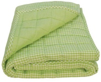 Tadpoles Classics Gingham Crib Coverlet, Green Tadpoles Classics Gingham Crib Coverlet, Green