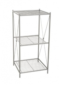 Cross Style Floor Stand, Satin Nickel Cross Style Floor Stand, Satin Nickel