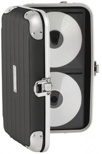 Vaultz Locking CD Wallet, 64 CD Capacity, 7 x 11 x 3 Inches, Black (VZ00091) Vaultz Locking CD Wallet, 64 CD Capacity, 7 x 11 x 3 Inches, Black (VZ00091)