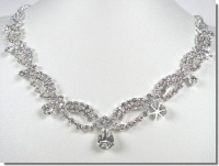 SparklyCrystal Bridal Crystal Necklace Set N1D77