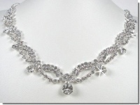 SparklyCrystal Bridal Crystal Necklace Set N1D77 SparklyCrystal Bridal Crystal Necklace Set N1D77
