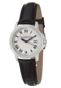 Raymond Weil Women's 5376-STC-00300 Tradition Stainless Steel Case Black Leather Strap with Crocodile Pattern Watch Raymond Weil Women's 5376-STC-00300 Tradition Stainless Steel Case Black Leather Strap with Crocodile Pattern Watch