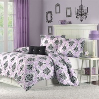 Katelyn Printed Comforter Set Size: Twin/Twin Extra Long, Color: Purple Katelyn Printed Comforter Set Size: Twin/Twin Extra Long, Color: Purple