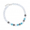 MarahLago Sofia Collection Larimar Necklace with Freshwater Pearls