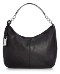 Wear to work or on a weekend getaway. This charming silhouette from Calvin Klein features buttery soft leather and high-shine hardware that lends a look of modern elegance. The well-organized interior ensures all your essentials are stored with care. Wear to work or on a weekend getaway. This charming silhouette from Calvin Klein features buttery soft leather and high-shine hardware that lends a look of modern elegance. The well-organized interior ensures all your essentials are stored with care.