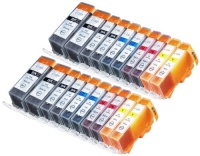 Blake Printing supply 20 Pack Compatible Canon CLI-226 , PGI-225 4 Small Black, 4 Cyan, 4 Magenta, 4 Yellow, 4 Big Black Blake Printing supply 20 Pack Compatible Canon CLI-226 , PGI-225 4 Small Black, 4 Cyan, 4 Magenta, 4 Yellow, 4 Big Black