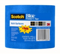 3M ScotchBlue Painter's Tape for Multi-Surfaces, 1-Inch by 60-Yard, 4-Pack 3M ScotchBlue Painter's Tape for Multi-Surfaces, 1-Inch by 60-Yard, 4-Pack