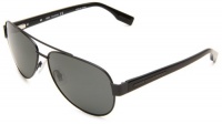 BOSS by Hugo Boss Men's 0317/S 010G Aviator Sunglasses,Matte Black Frame/Grey Lens,One Size BOSS by Hugo Boss Men's 0317/S 010G Aviator Sunglasses,Matte Black Frame/Grey Lens,One Size