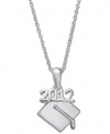 Giani Bernini Sterling Silver Necklace, 18 2012 Graduation Cap Pendant