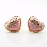 DaisyJewel Heart Shaped Earrings: Betsey Johnson Style - 14K Gold Plated Pink Cake Crystal Studded Pave Hearts With Love Sashay - Lightweight Earrings - Princess Perfect - Skin-Safe Hypoallergenic - For Pierced Ears DaisyJewel Heart Shaped Earrings: Betsey Johnson Style - 14K Gold Plated Pink Cake Crystal Studded Pave Hearts With Love Sashay - Lightweight Earrings - Princess Perfect - Skin-Safe Hypoallergenic - For Pierced Ears