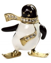 Keep your prized possessions on ice with this keepsake box from Jones New York. It's crafted from mixed metal with gold tones adding a special touch. Approximate length: 1-1/4 inches. Approximate width: 1-1/2 inches. Keep your prized possessions on ice with this keepsake box from Jones New York. It's crafted from mixed metal with gold tones adding a special touch. Approximate length: 1-1/4 inches. Approximate width: 1-1/2 inches.
