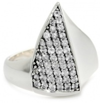 Elizabeth and James Thorns Sterling Silver White Sapphire Large Ring Elizabeth and James Thorns Sterling Silver White Sapphire Large Ring