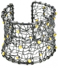 MELINDA MARIA Mesh Collection Gold Beads Cuff MELINDA MARIA Mesh Collection Gold Beads Cuff