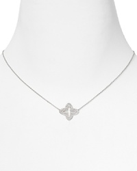 With a delicate four leaf shaped pendant, Chrislu's crystal-encrusted clover necklace is a good luck charm for the modern sophisticate. With a delicate four leaf shaped pendant, Chrislu's crystal-encrusted clover necklace is a good luck charm for the modern sophisticate.